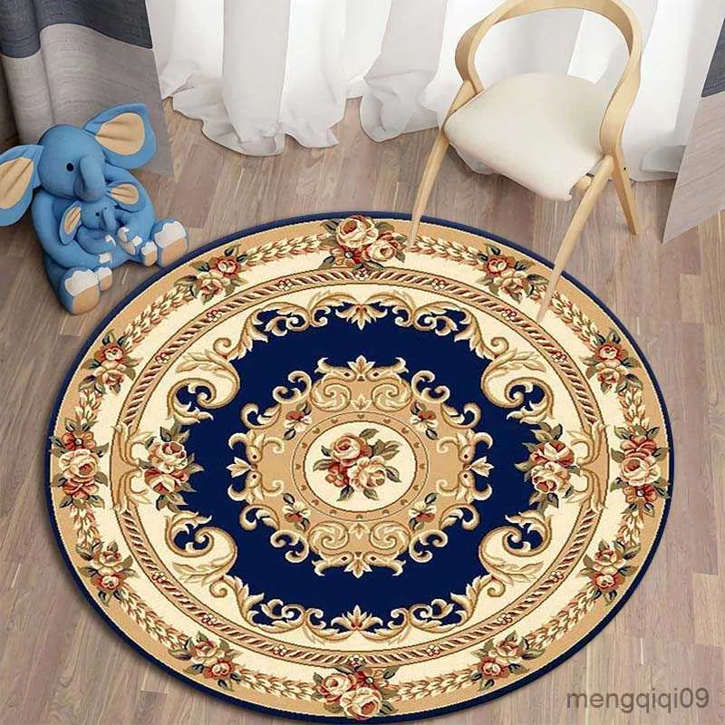 Carpets Round Pattern Rug Living Room Rug Bedroom Home Decor Rug Round Mat Floor Decor Moda R230728