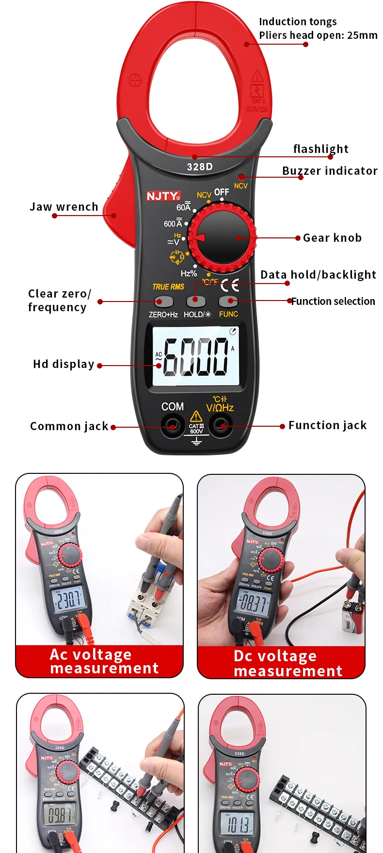 DHgate.com:NJTY Clamp Meter - 600A AC/DC Auto-Ranging DHgate.com:NJTY Clamp Meter - 600A AC/DC Auto-Ranging