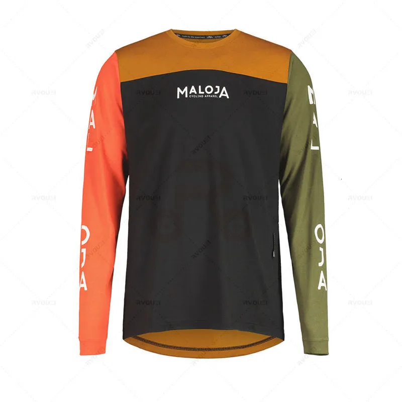 Cycling Shirts Tops Malojaing Moto Bicycle Jersey Mtb Long Sleeve Enduro Downhill Tshirt Bmx Motocross Mx Mountain Bike Clothing 230728