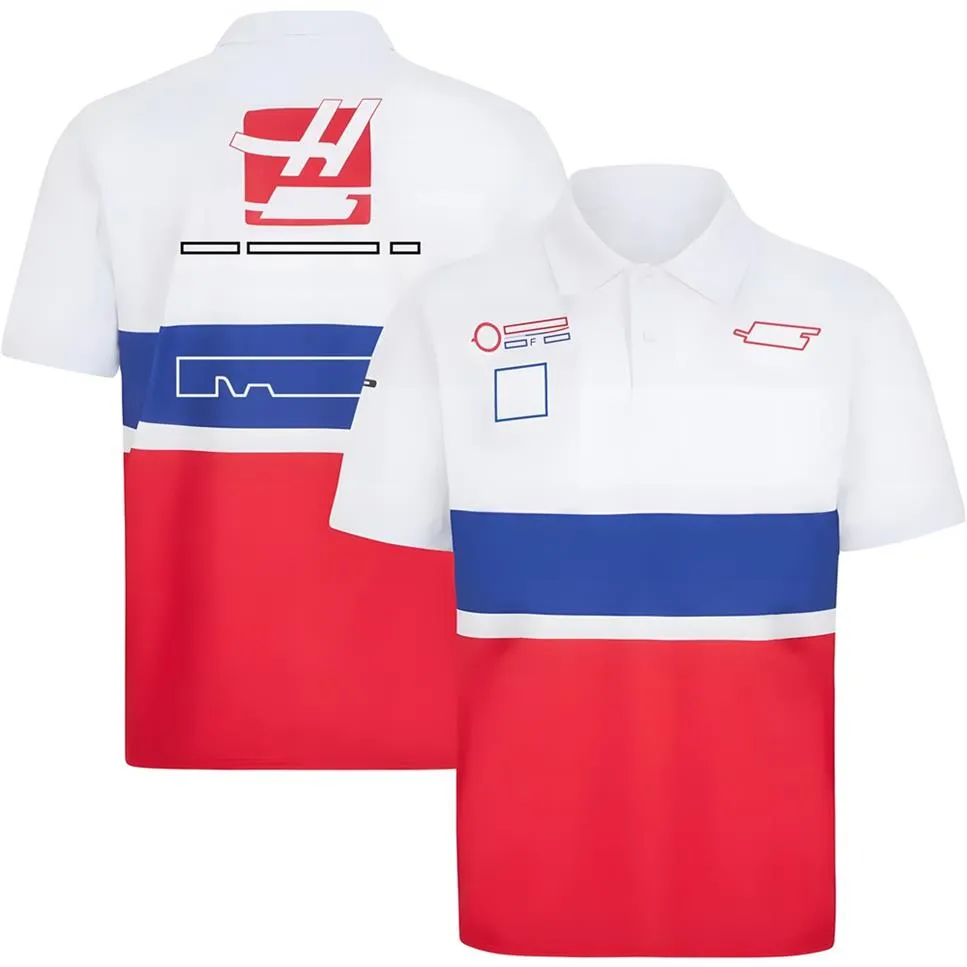 F1 Formula One costume de course revers POLO chemise vêtements équipe travail vêtements à manches courtes T-shirt hommes personnalisation avec le same296y