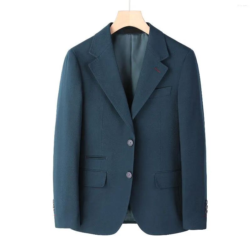 Männer Anzüge 2023 Mode Gentleman Pfau Grün Business Casual Britischen Stil Wolle Koreanische Version Slim-fit Hochzeit Host Blazer