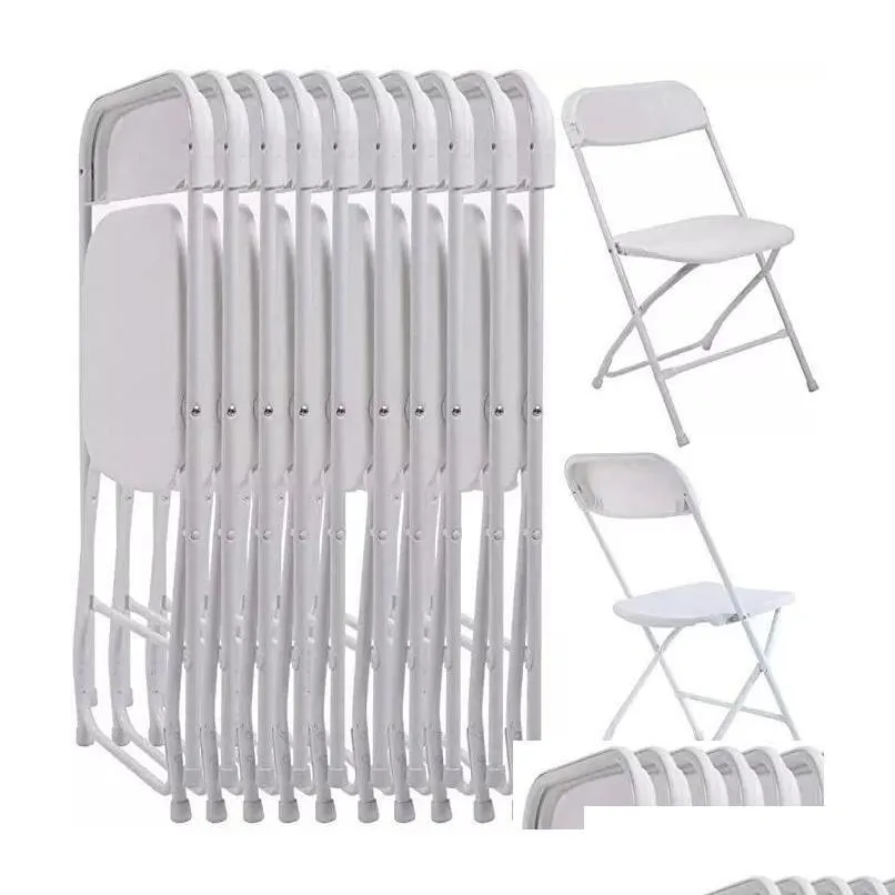 Autres Fournitures De Fête De Fête Chaises Pliantes En Plastique Chaise D'événement De Mariage Blanc Commercial Pour La Maison Jardin Utiliser La Livraison De Baisse Dhbne Dhrpa