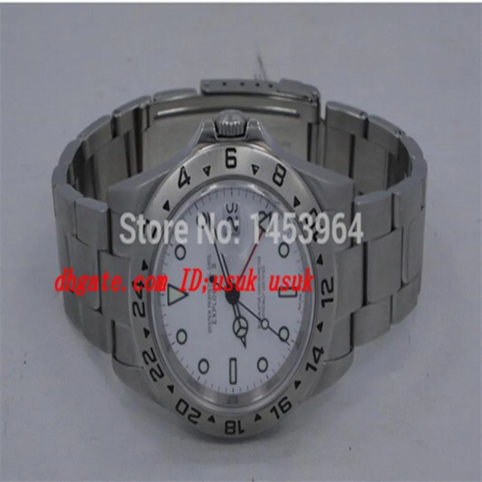 Fabriek Leverancier Luxe Horloge Roestvrij Stalen Armband Saffier Wit II 16570 Automatische Heren Heren Horloge Watches1940300o