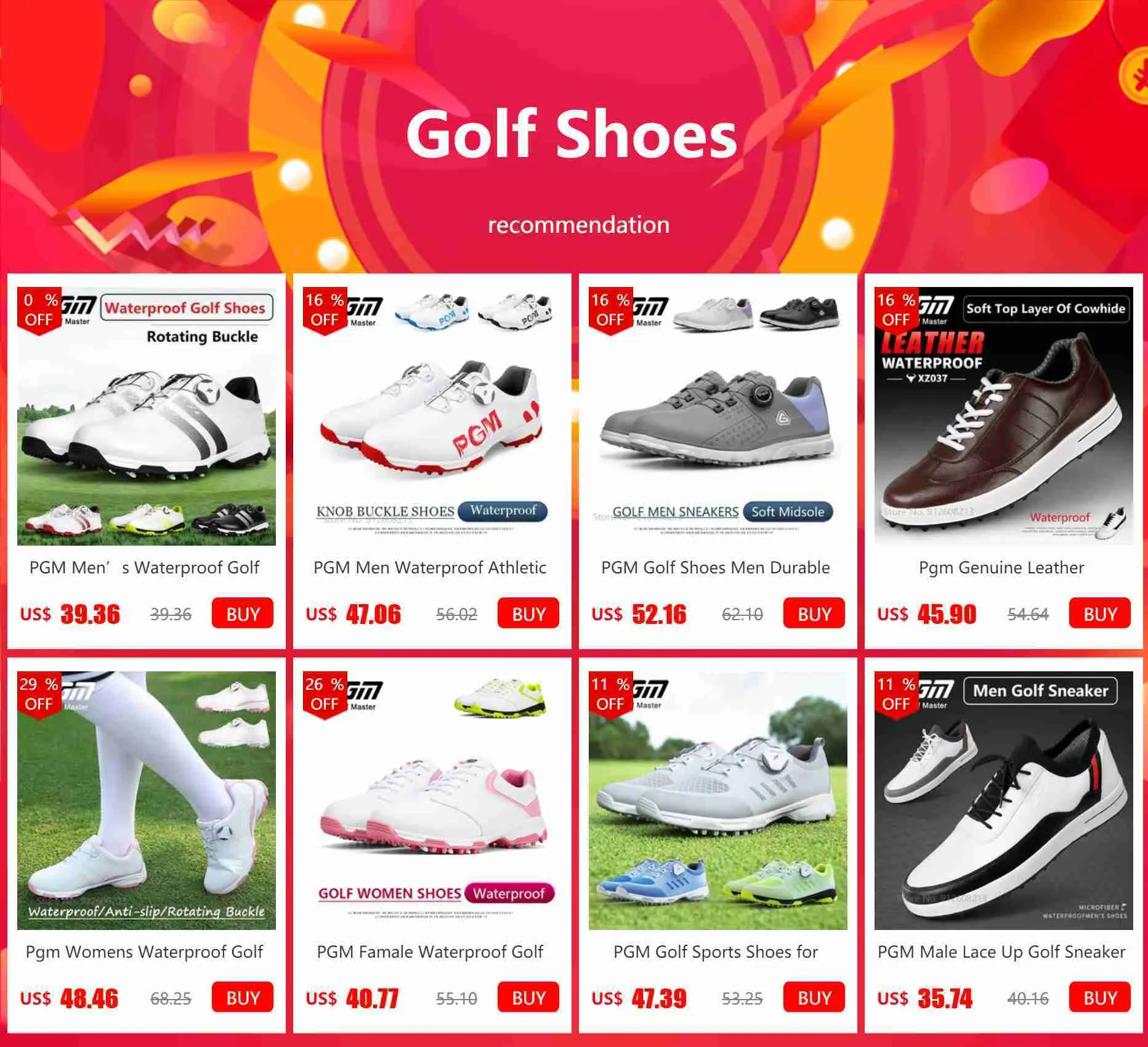 Otros Productos De Golf Pgm Zapatos De Golf Impermeables Para Mujer  Zapatillas De Golf Ligeras Calzado De Entrenamiento Transpirable Para Mujer  Zapatillas Deportivas Antideslizantes Para Mujer HKD230727 Por Musuo10,  44,67 €