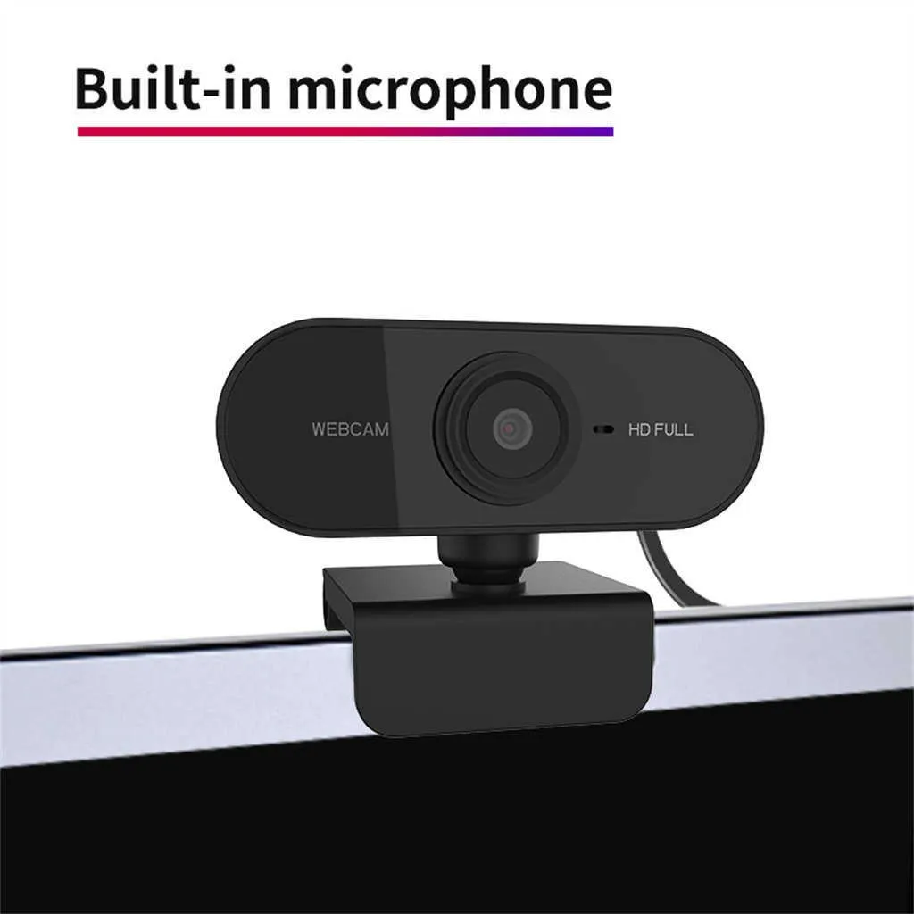 Веб -камеры веб -камера для веб -ноутбуки для Android TV с микрофонами  телекамеры ПК камера Work Home Video Meeting R230728