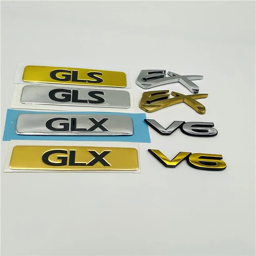 Für Mitsubishi Pajero Montero Lancer GLS GLX EX V6 Emblem Hinten Stamm Logo Seite Fender Mark Typenschild Auto Aufkleber218I