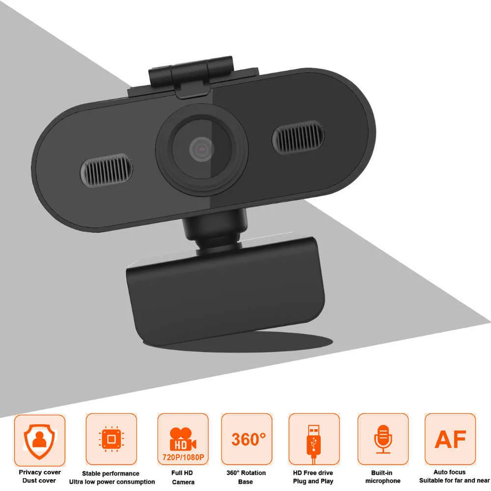 Webcam Webcam Web Web Mini fotocamera con microfono per PC portatile Riunione dal vivo per fotocamera