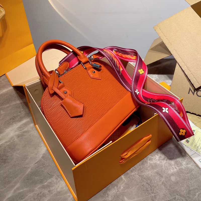 2023 роскошная дизайнерская сумка, классическая сумка, оранжевая волна, сумки с замком, натуральная кожа, вечерние сумки-тоут, кошелек для покупок, сумки на плечо большой емкости