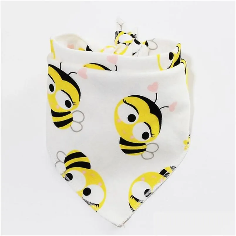 Bibs Burp Cloths Cartoon Cotton Baby Mtistyle Cute Toddler Infant Soft Triangle Drool Bib Wholesale Price Drop Delivery Kids Mater Dhmps