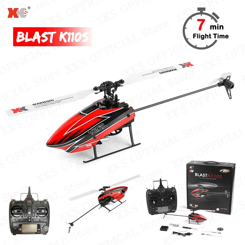 Intelligent Uav Wltoys XKS K110S RC Hélicoptère BNF RTF 2.4G 6CH Télécommande 3D 6G Système Moteur Brushless Mini Quadcopter Jouet Cadeau pour Garçon 230727