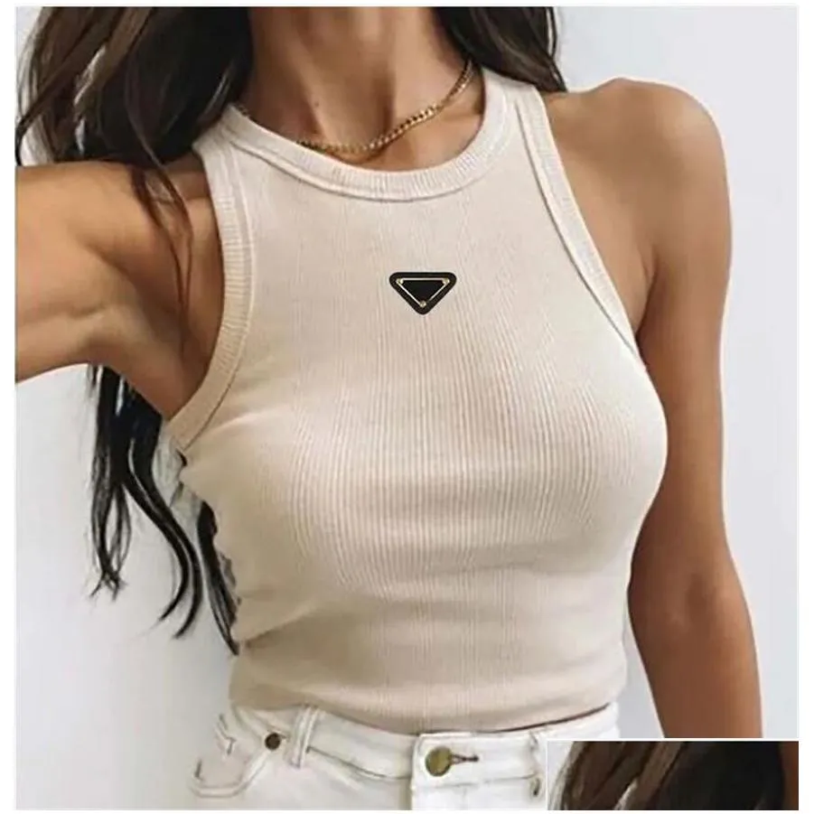 women white pra summer tshirt tops tees tank top embroidery sexy off shoulder white black crop top casual sleeveless top shirts luxury designer solid color