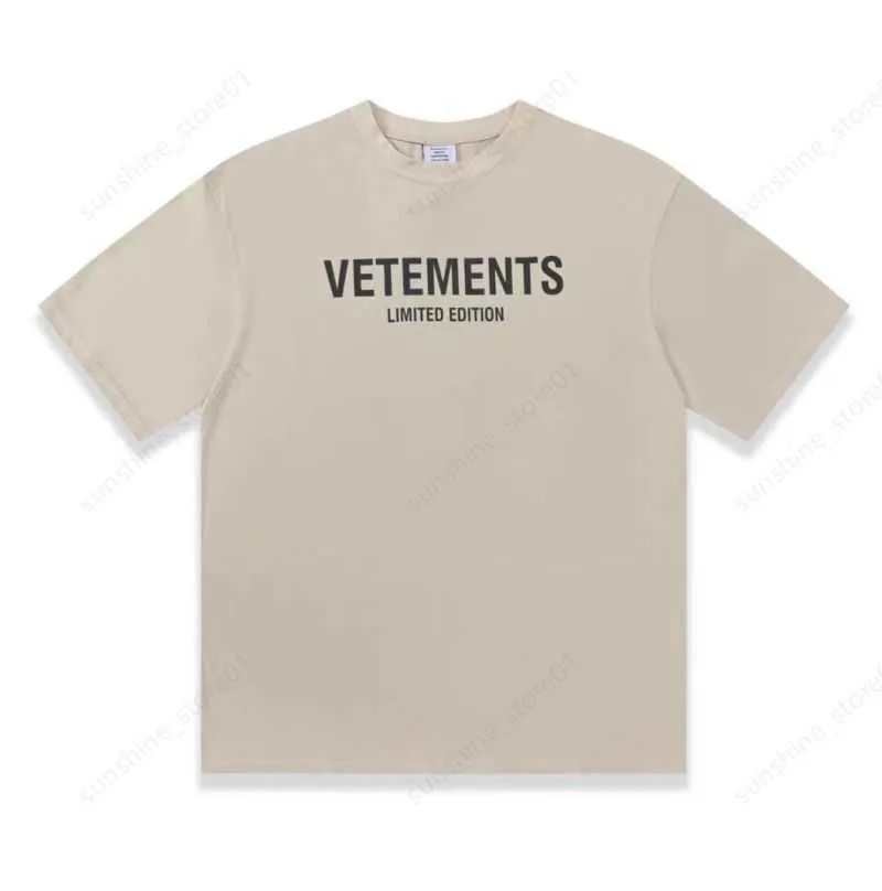 Męskie t-shirty Vetements i wciąż bez randki Modne T Shirt Mężczyźni 11 World Vetements Women Bawełniane koszulki VTM Vintage krótkie rękaw L16