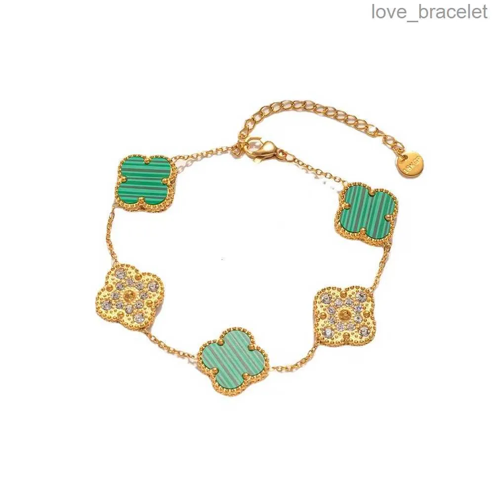 Van trevo pulseira de luxo designer jóias quatro folhas pulseiras 18k placa de ouro ágata diamante moda van amor charme corrente festa de presente de casamento atacado