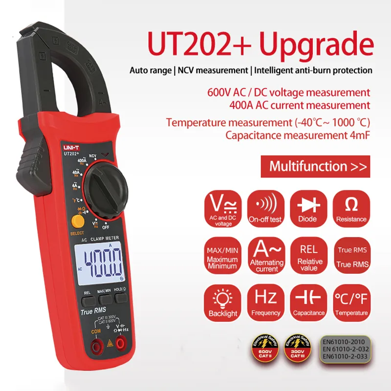 Pince multimètre numérique Uni-T UT202A - Outils