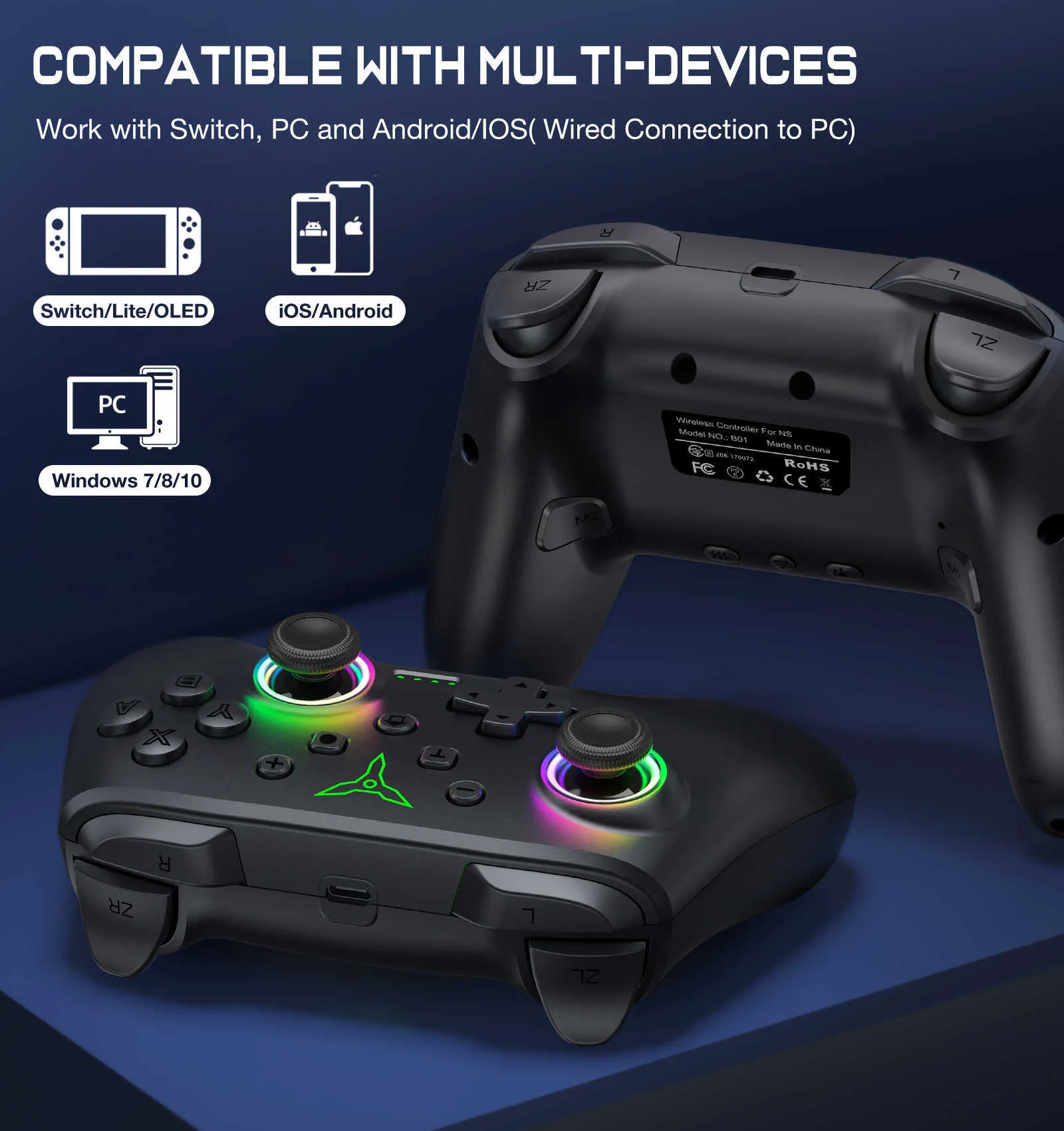 Beboncool wireless controller for nintendo switch deals