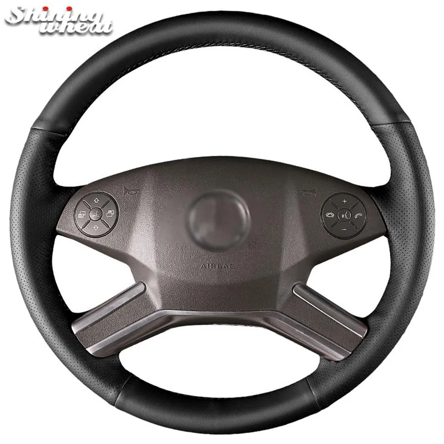 Genuine Leather Car Steering Wheel Cover for Mercedes Benz M-Class 2009-2011 R-Class GL-Class 2010-2012 ML W1642919