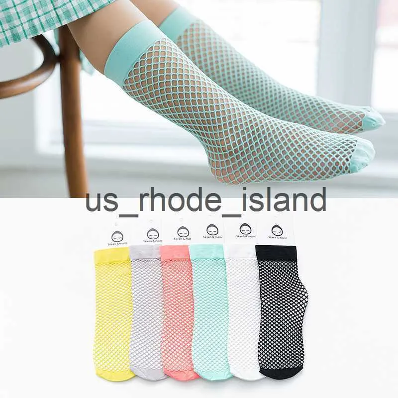 Kids Baby Girls Kids Mesh Sock 2023 Fishnet Knee High Lace Fish