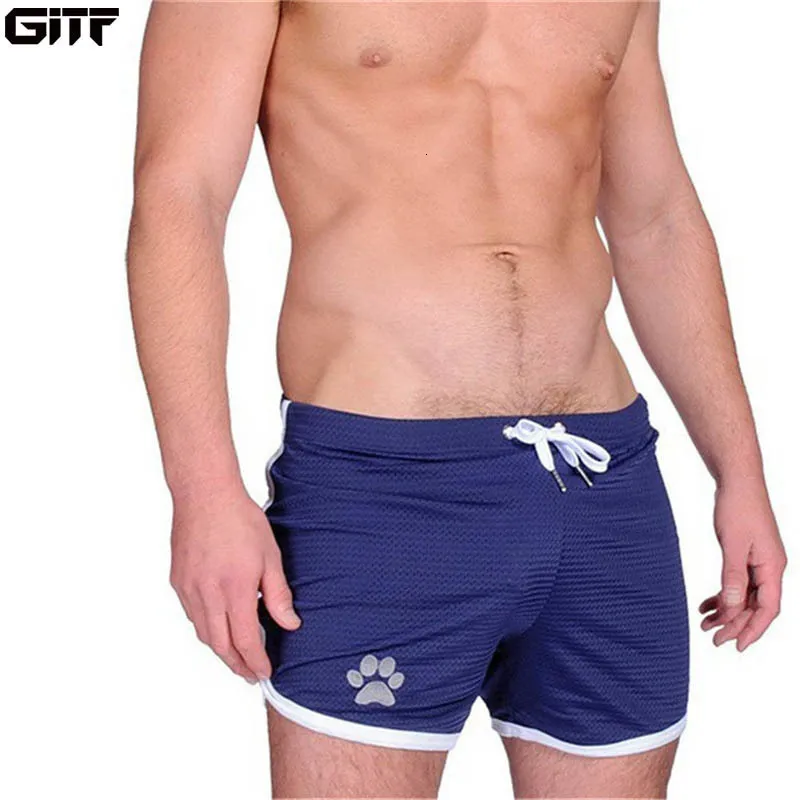 Men's Shorts GITF Mens Gym Fitness Shorts Bodybuilding Run sport Jogging Workout Male Summer Cool Breathable Mesh men Short Sweatpants 230727