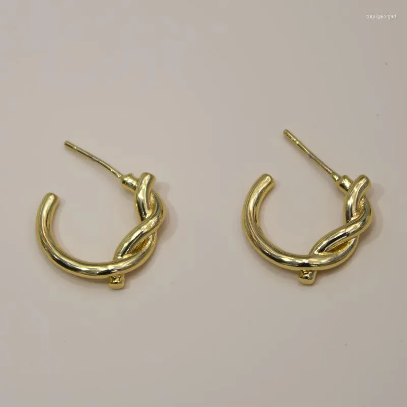 Hoop Earrings Stylish Gold Color Minimalist Circle Fashion Jewelry Accessories For Women Wedding Universal Matching Dresses