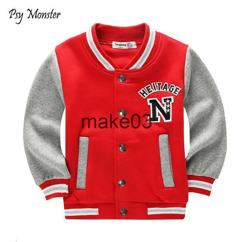 Jackor School Baseball Coats for Student Boys Girls Spring Jacket Children's Autumn Sports Basket Burning kläder för barn A73 J230728