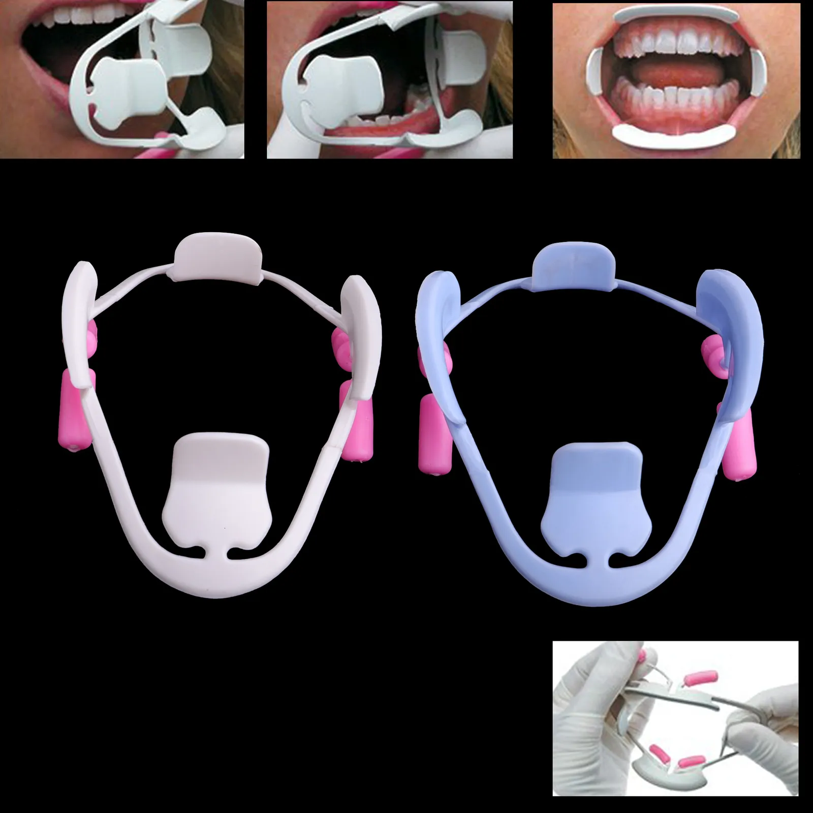 Autre hygiène bucco-dentaire 2 pièces 3D ouvre-bouche dentaire orthodontique intra-orale écarteur de lèvres extenseurs de joues hygiène bucco-dentaire accessoires de dentisterie 230728