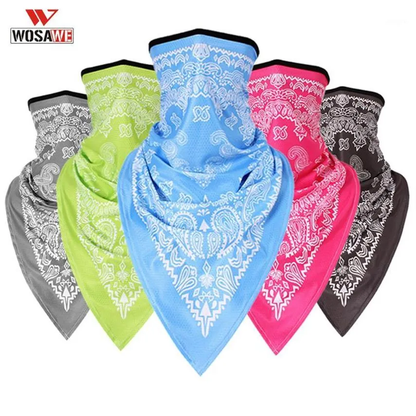 WOSAWE Stampato Motocicletta Maschera Sport all'aria aperta Bandana Sciarpa Copricapo Equitazione Escursionismo Pesca Foulard Polsino Fascia1259P