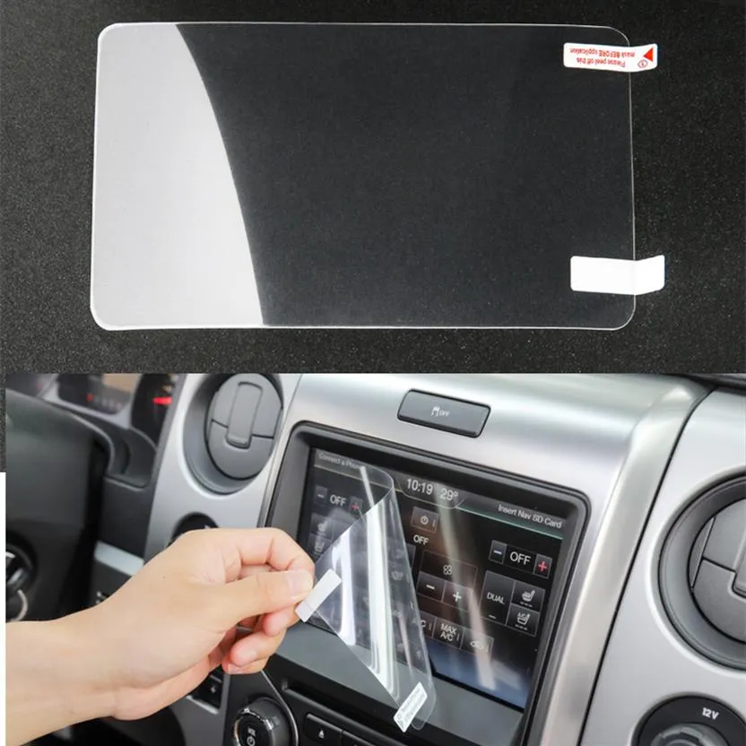 Car Navigation Screen Protective Film Decoration Stickers ABS For Ford Mustang 15 Auto Styling Interior Accessories278x