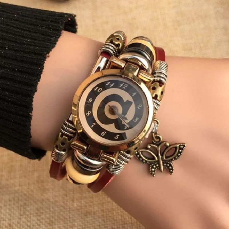 Нарученные часы красивые модные браслеты, дамы, часы для женщин для женщин, элегантная обертка вокруг
