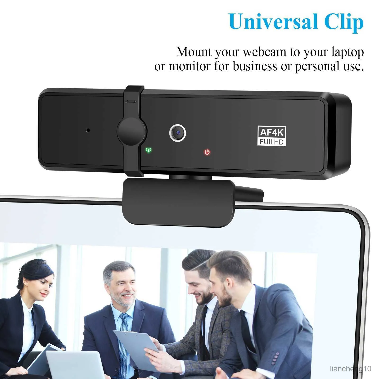 Webcams 4K Webcam PC Laptop Web Camera With Microphone Web For Computer Live Streaming Game Skype R230728
