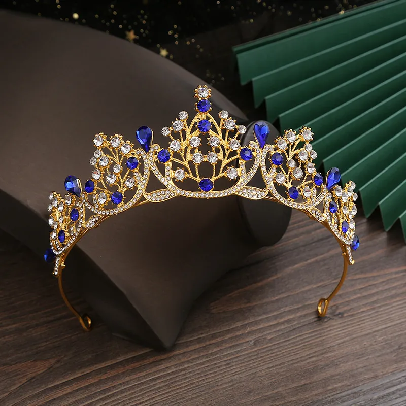 Crown Headwear Princess Rhinestone pannbandsmodell Walk Show Show Crown Birthday Dress Plate Hair Jewelry