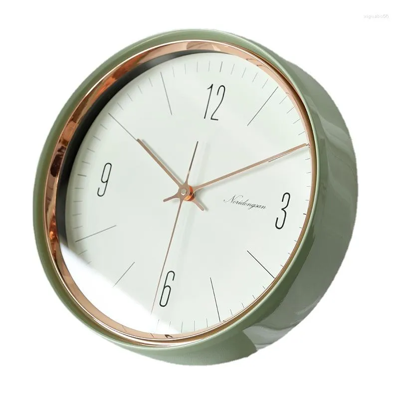 Wandklokken Personality Clock Woonkamer Thuisgebruik Retro Nordic Watch Quartz Mute Gatvrij 9 inch