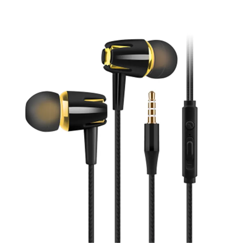 För Xiaomi Huawei Samsung Noise Reforting med Mic Hifi Earuds Music Earpon som kör hörlurar 3,5 mm Subwoofer 1st