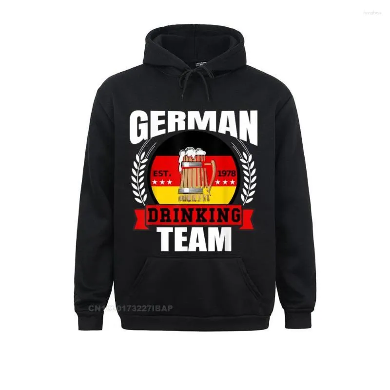 Herren-Kapuzenpullover, deutsches Trinkteam, Deutschland-Flagge, lustiges Oktoberfest-Geschenk, Kapuzenpullover, Hip-Hop-Herbst-Sweatshirt für Jungen, Slim-Fit-Kleidung