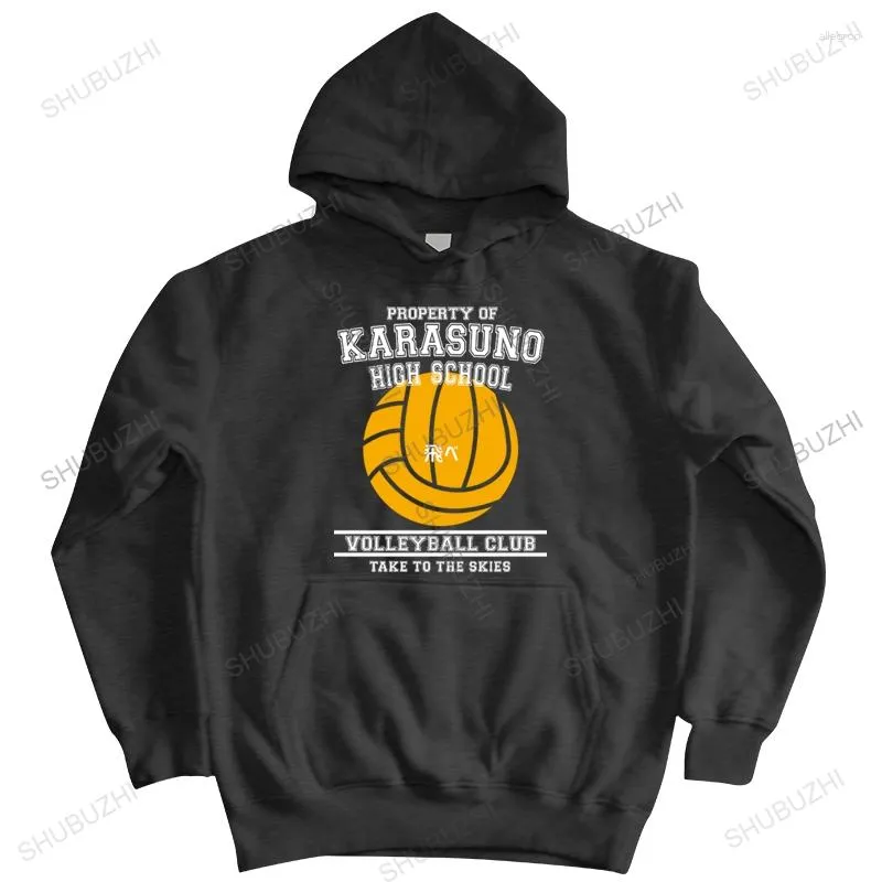 Men's Hoodies Men Brand Hoody Autumn Cotton Sweatshirt PROPERTY OF KARASUNO HIGH SCHOOL Many Coat Zipper Fashion Unisex Warm Hoodie