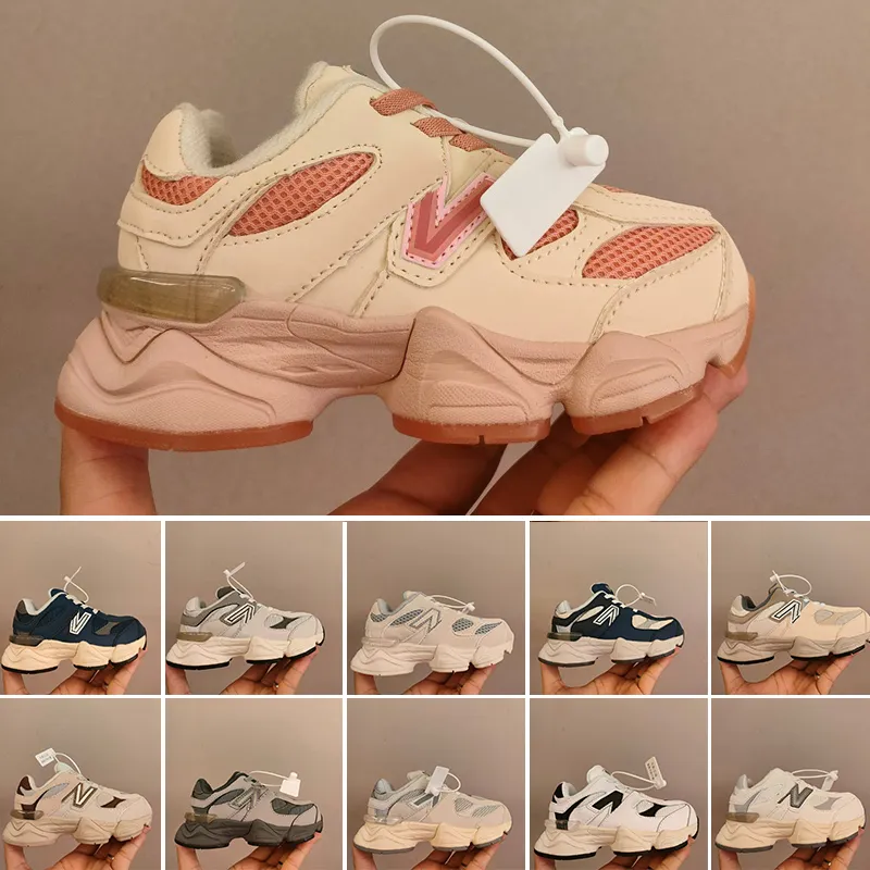 Dzieci 9060 Buty do biegania Top 9060 Joe Freshgoods Niemowlę Sneaker zamsz 1906R Penny Cookie Pink Baby Shower Niebieski morski sól na zewnątrz trampki szlaku na zewnątrz