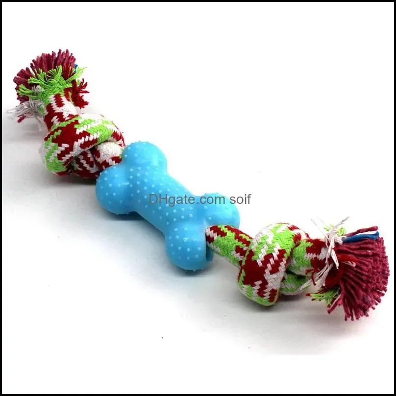Pet Toy Interactive Tooth Cleaning Dog Toys Large Size Cotton Rope Small Dogs Training Toy For Pets Cat Puppy Chew Toy