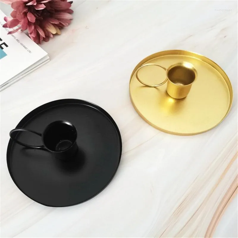 Candle Holders Creative Holder Decorative Retro Pillar Plate Pedestal Stand For Wax Candles Spa Wedding & Birthdays Party