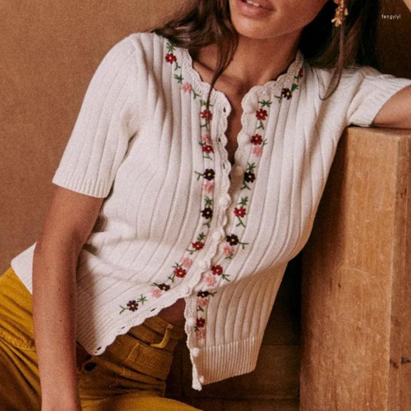Ladies short sleeve knitwear cheap