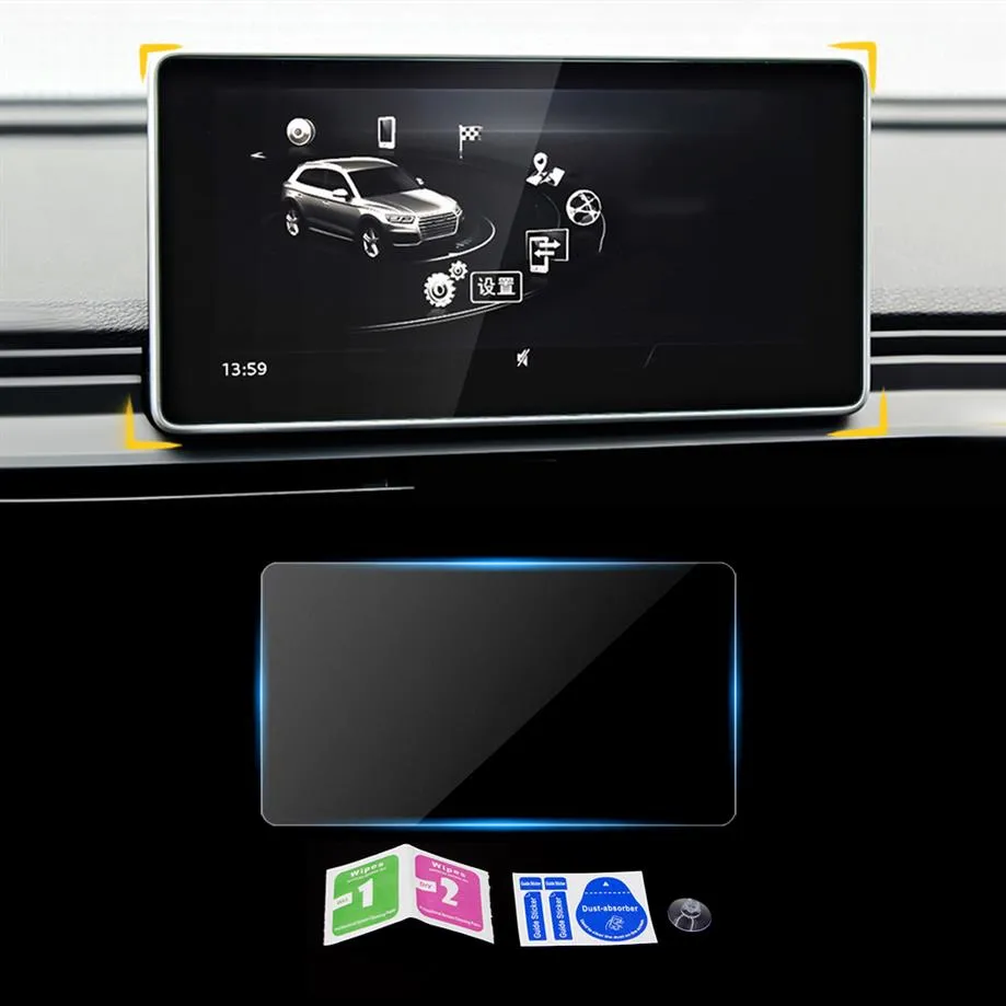 For audi A4 B9 Q5 FY 2016-2019 car navigation dashboard monitor screen protector glass film cover trim sticker interior accessorie278E