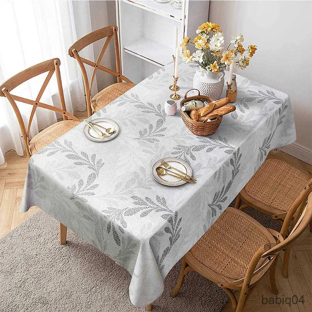 Tischdecke, wasserdicht und ölbeständig, geeignet für Sommer-Picknick-Hochzeitsdekoration im Innen- und Außenbereich R230726