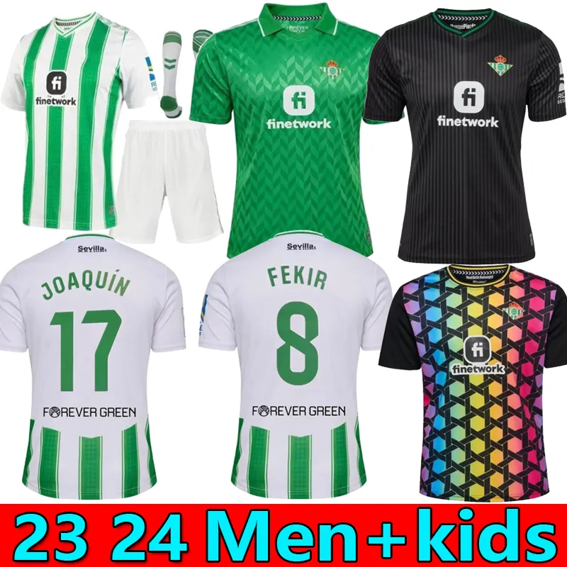 23 24 Joaquin Real Betis Soccer Jerseys B.Alllesias Camiseta de Futbol Home Away Juanmi Canales Fekir 2023 Special Football Shirts Copa del