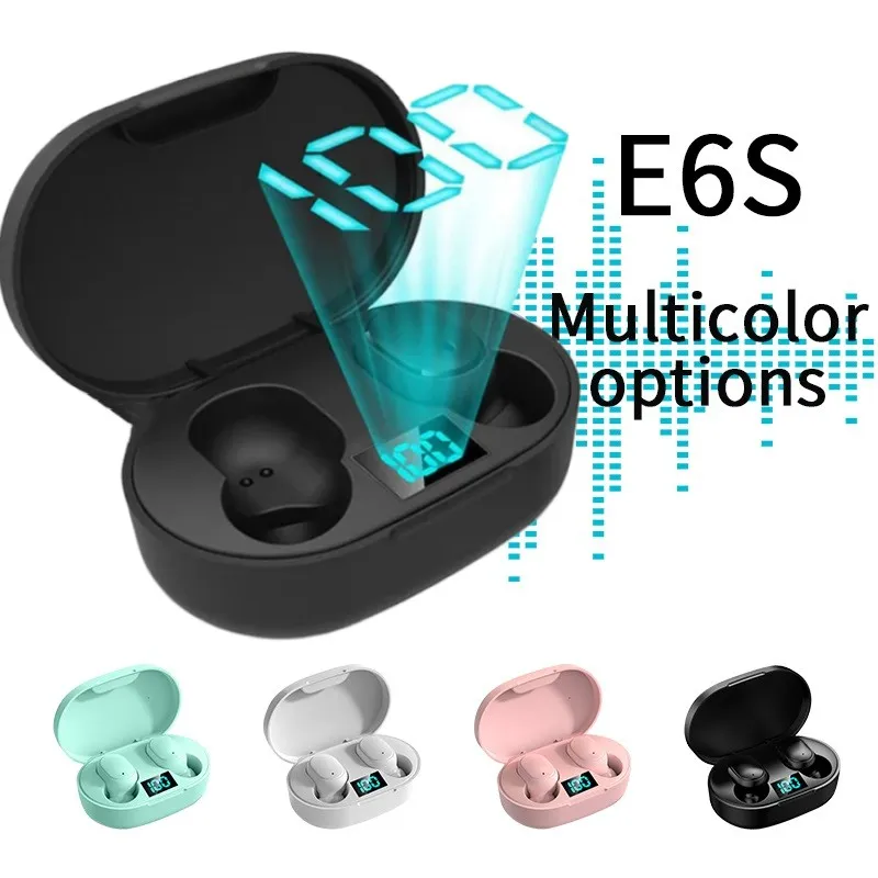 2024 NewBluetooth 5.2 Wireless Headphones E6S TWS Earbuds Touch Control Stereo Sound Headset With Mic Waterproof Sports Earphones For IPhone Xiaomi Samsung From Wwphone 23.12 DHgate.Com