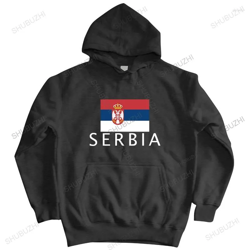 Erkek Hoodies Sırbistan Sırp Sırplar Mens Pullover Moda 'Nation Pamuk Hoodie Giyim Fermuarı Spor Srb Srbija Ringer Ceket