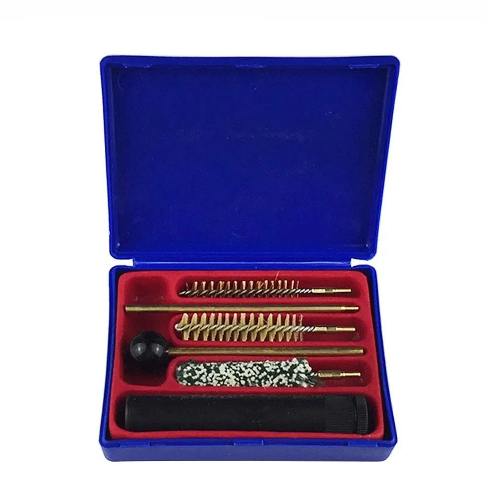 Universal Pistol Gun Cleaning Kit Tools Set Brushes Rifle Cleaner with Durable Plastic Storage Case2790