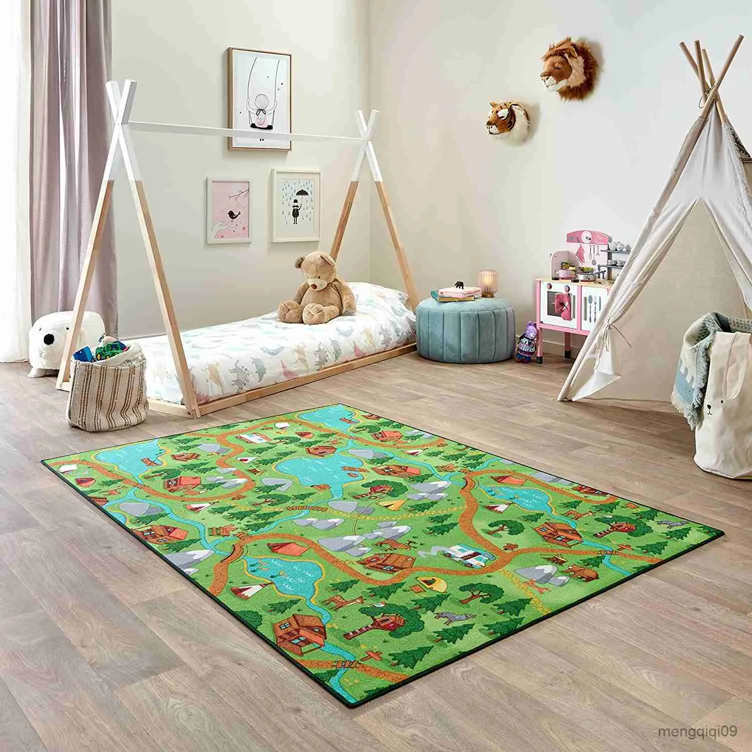 Tapijten Studio kids auto tapijten kinderkamer speelmatten voor jongens en meisjes antislip tapijten interieur vloermatten voor kinderen R230728