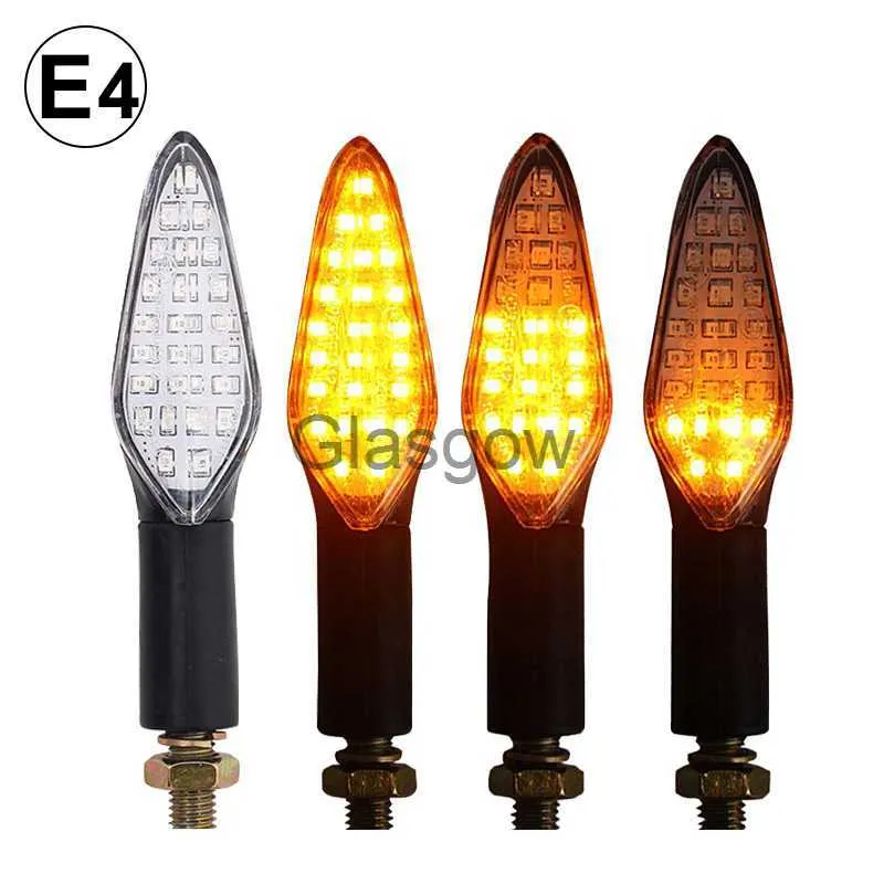 Motorcykelbelysning Emark Motorcykel Turn Signals E4 Motorcykelljus 20LED Godkänd motorcykel Flasher Byggt relä Turn Signal Indicator Waterproof X0728