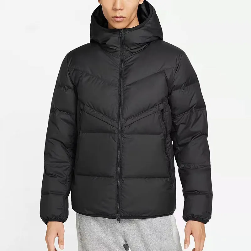 Parka en duvet pour hommes, hiver, extérieur, capuche, épaissie, chauffe-corps, veste bouffante pour femmes, tissu technologique jaune noir, joli look 2023