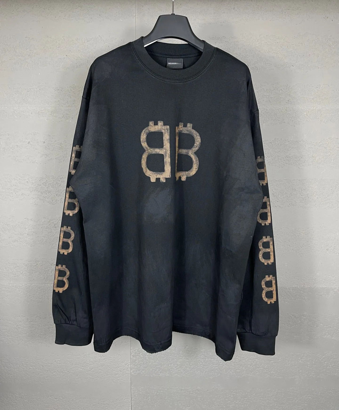 Mäns plus -hoodies tröjor på hösten / vintern 2024 Acquard Knitting Machine E Custom JnLarged Detail Crew Neck Cotton 2ryh