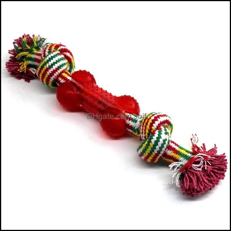 Pet Toy Interactive Tooth Cleaning Dog Toys Large Size Cotton Rope Small Dogs Training Toy For Pets Cat Puppy Chew Toy