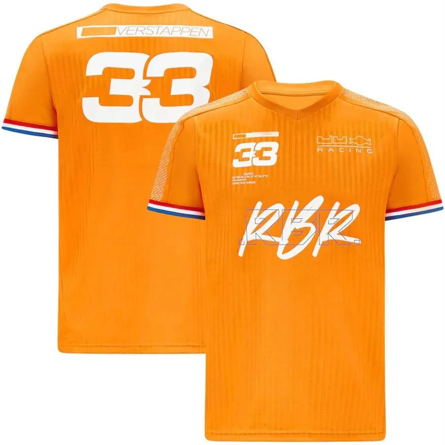 2021 été nouveau F1 formule un costume de course championnat du monde Polo T-shirt grand personnalisable Verstappen Clothing240q